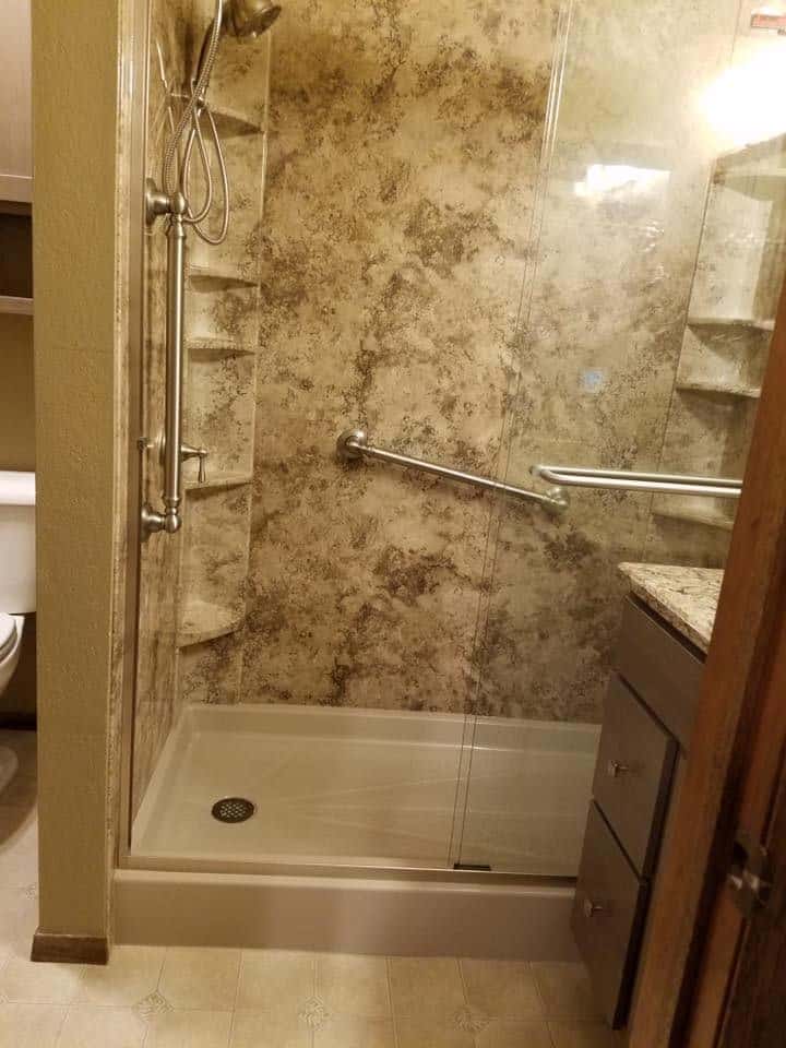 Tub to shower conversion - after 4