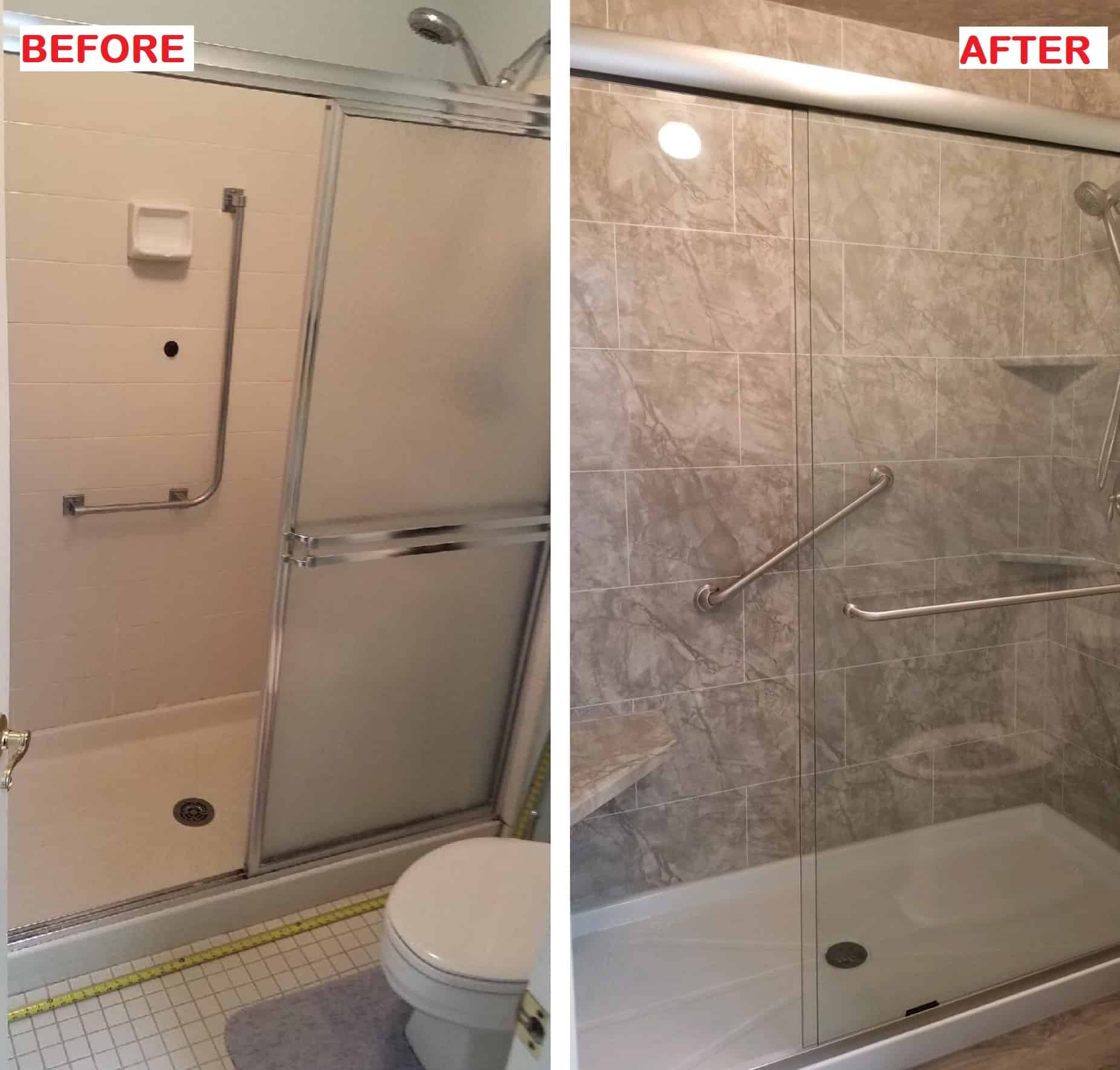 Shower Remodeling - before 