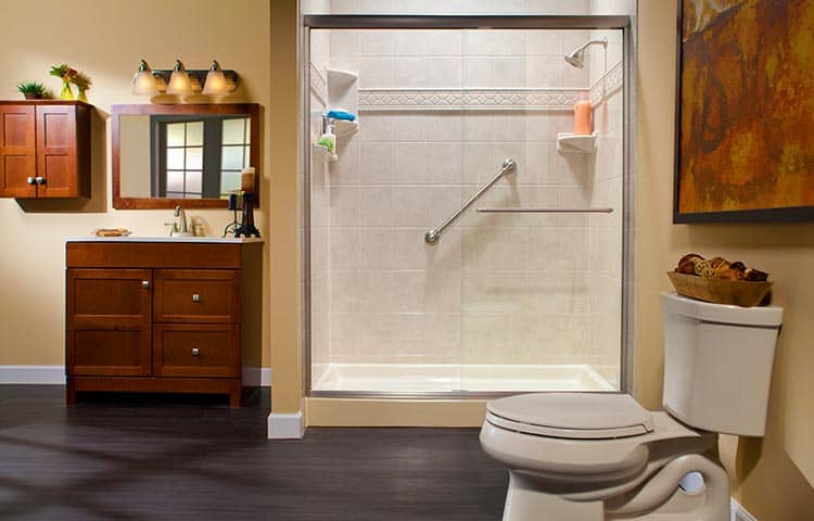 Tub to shower conversion