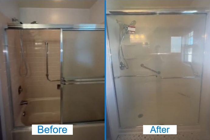 Bathtub To Shower Conversion: Before And After